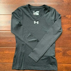 Girls Under Armour HeatGear Long Sleeve Top